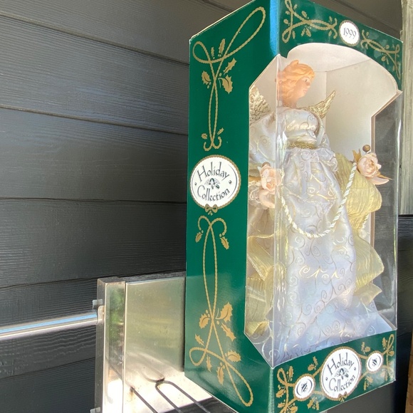 Large 🎄1999 Holiday Collection 16” Christmas Angel Tree Topper Box Collectible - Picture 10 of 12